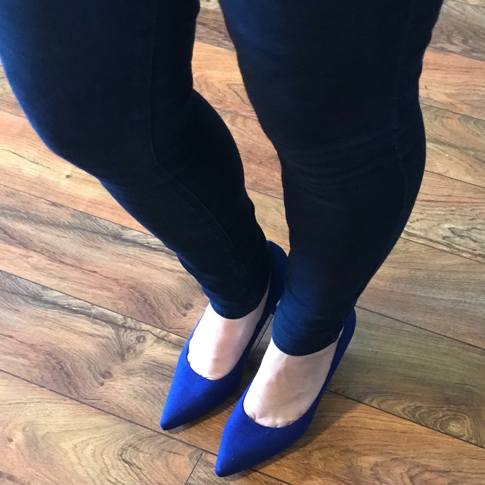 Blue Comfort Plus by Predictions Heels